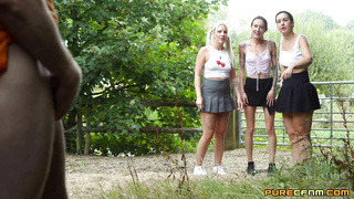 PureCFNM Charlotte Rose Emily Walters And Kayleigh Ds Park Wanker WRB