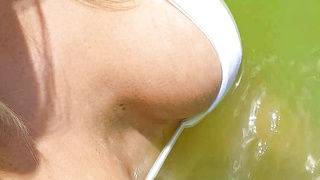 MeetMadden White Bikini POV VERTiCAL LEWD