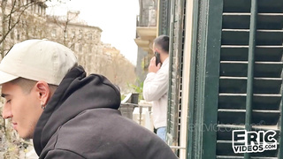 I hooked up the neighbor on the balcony