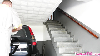 DreamTranny Nataly Bordin Wash My Car, Then Fuck My Ass!