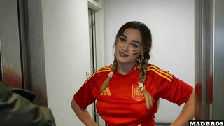 MadBros Marta Villalobos Big Ass Spanish Supporter Fucked Anal And DP