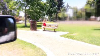 AmateurAllure Julia James Welcomes Julia From Park Bench To Studio Swallow PP