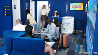 BrazzersExxtra Melissa Stratton And Aleksa Mink Airport Lounge Lizards Get Lucky Part WRB