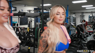 BrazzersExxtra Kali Roses And Madalina Moon Gym Sluts Put On A Public Show WRB