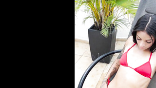 LatinaPornCasting Breiny Zoe Big White Cock Gapes Tiny Sluts Asshole In Anal Casting