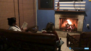 bAmateurs Amateur Threesome At The Fireplace VSEX