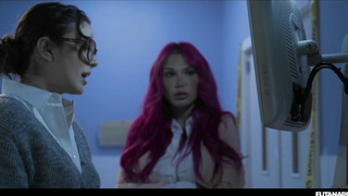 Futanari Leana Lovings Lily Lou And Octa Red No Need For Men FETiSH