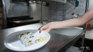 LetsPostIt Lana Smalls The Miami Pussy Sushi Roll WRB