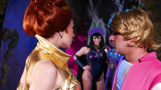 ManyVids Angela White And Little Puck Masturbators Of The Universe He Man Cosplay PP