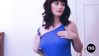 ThisIsGlamour Jess Lou Teasin In Sexy Blue Bodysuit