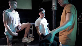 YoungBastards 2 Big Raw Cocks For His Hole