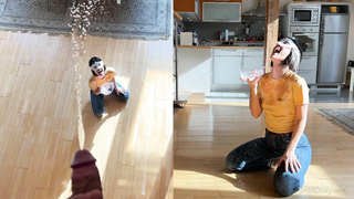 PissPlay Bruce And Morgan Golden Shower From Above