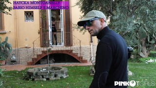 PinkOTgirls Haycka Montoanelly - Haycka Fucks The Gardener And Gets Fucked In The Ass By Her Boyfriend