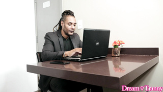 DreamTranny Fany Menezes - Slim Trans Fucked By A Black Dude